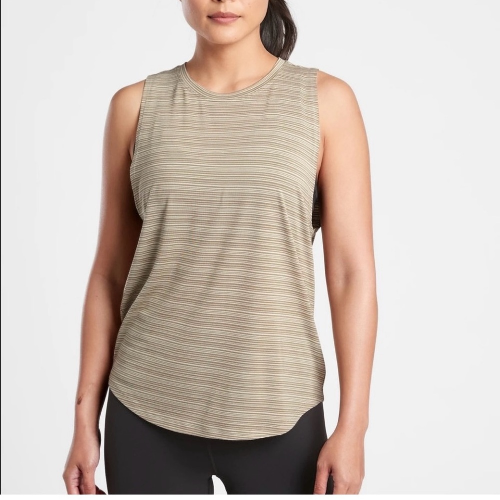 ATHLETA Cloudlight Striped Muscle Tank Top - Picture 2 of 4